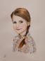 Preview: Original watercolor painting 30 x 40 cm, Portrait Princess Estelle of Sweden